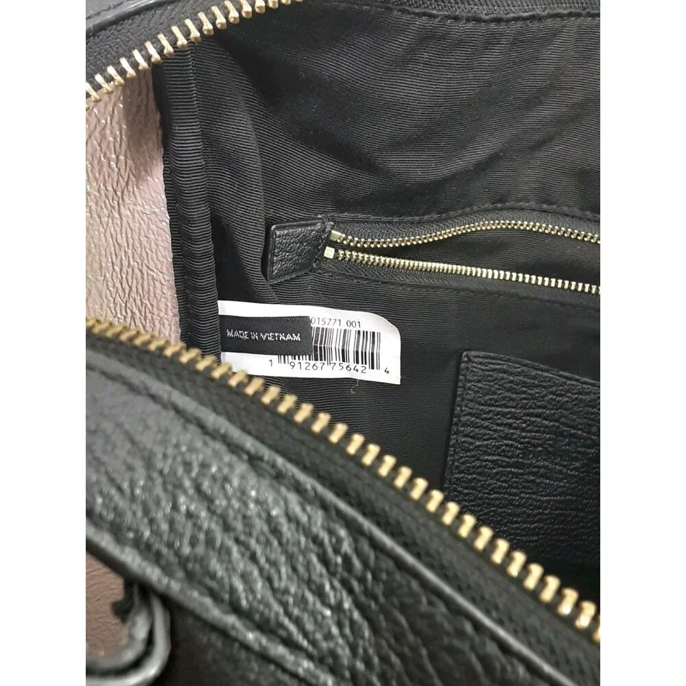 Marc Jacobs The Protege Black Leather Tote Laptop Bag Large Flaw